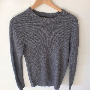 H&M Grey knit wool men’s Crewneck sweater